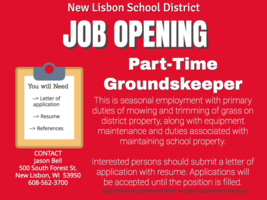 WANTED: Part-Time Groundskeeper