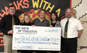 Bank of Mauston Donates to Athletic Field